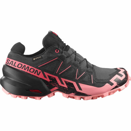 Salomon Speedcross 6 GTX Women's Trail Running Shoes - Nine Iron / Black / Flamingo Pink