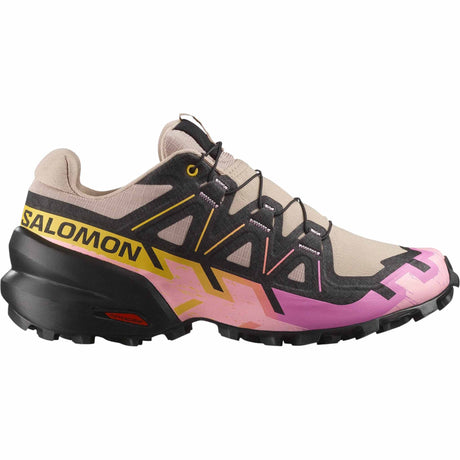 Salomon Speecross 6 Women's Trail Running Shoes - Etherea / Black / Cyclamen