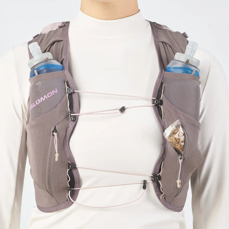 Salomon ADV Skin 12 Gradient veste d'hydratation de course pour femme - Iron / Shadow Gray / Iris Orchid