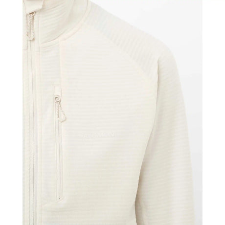 Salomon Salomon Essential Light Warm Full Zip Midlayer chandail pour femme - Whisper White