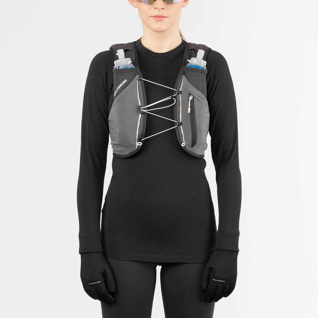 Salomon Salomon ADV Skin 5 Gradient veste d'hydratation de course à pied - Phantom / Castlerock / Icicle