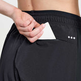 Saucony Boston Woven Pant pantalon de course à pied femme poche arriere zippee- noir