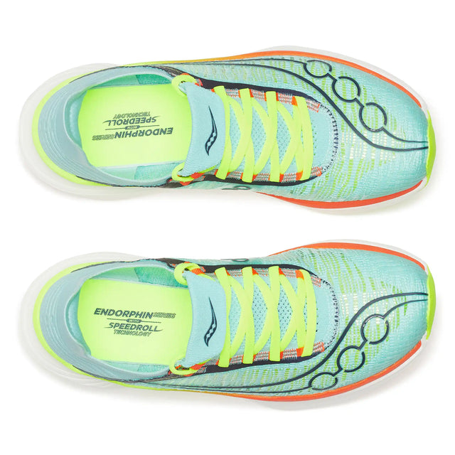 Saucony Endorphin Elite 2 chaussures de course à pied unisexes - Splash / Fire