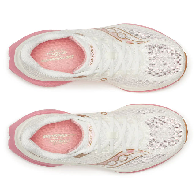 Saucony Endorphin Speed 5 espadrilles de course femme - Ivory / Mauve