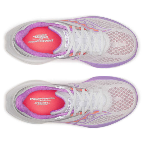 Saucony Endorphin Speed 5 souliers de course femme empeigne - White / Crocus