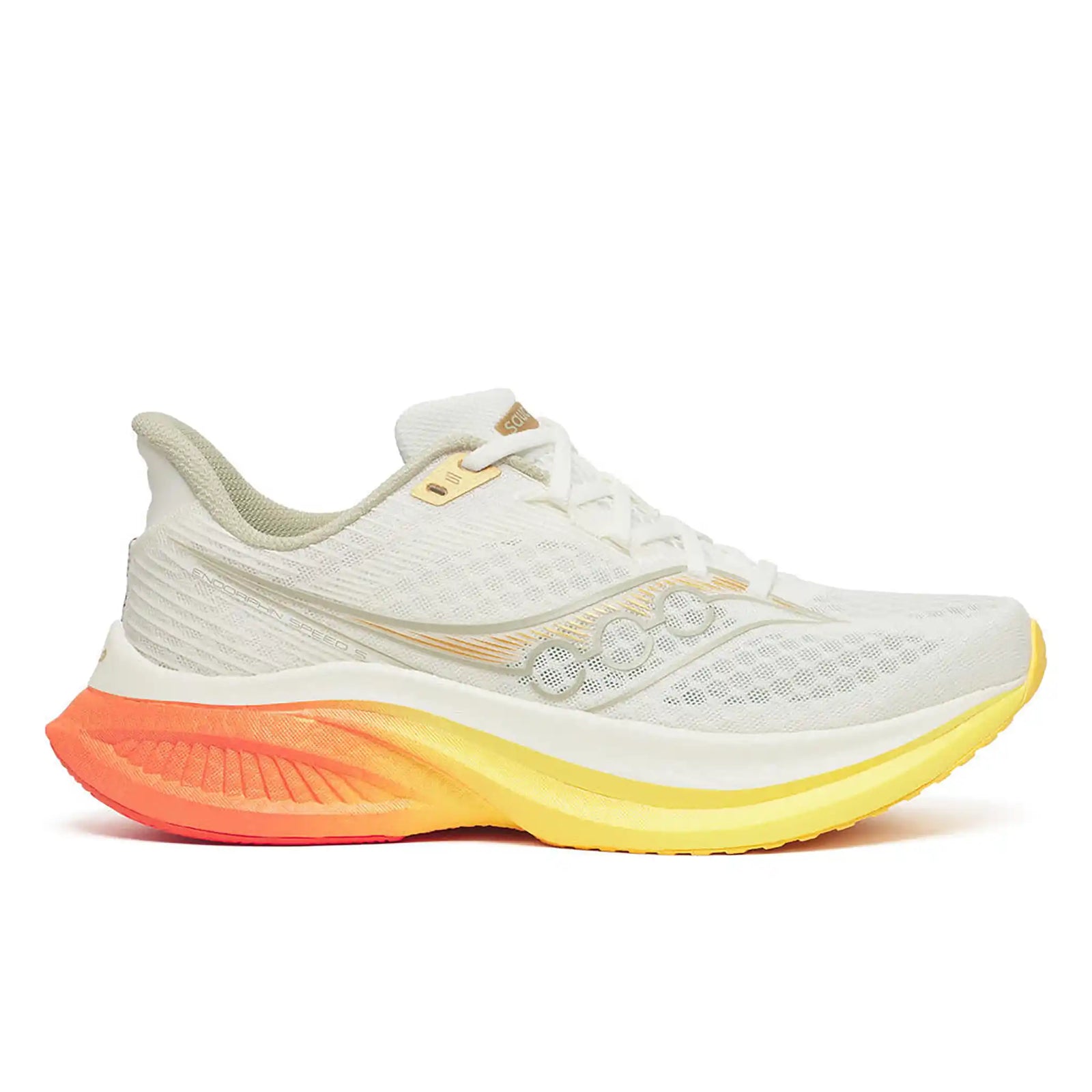 Saucony Endorphin Speed 5 chaussures de course pour homme - Ivory / Fire