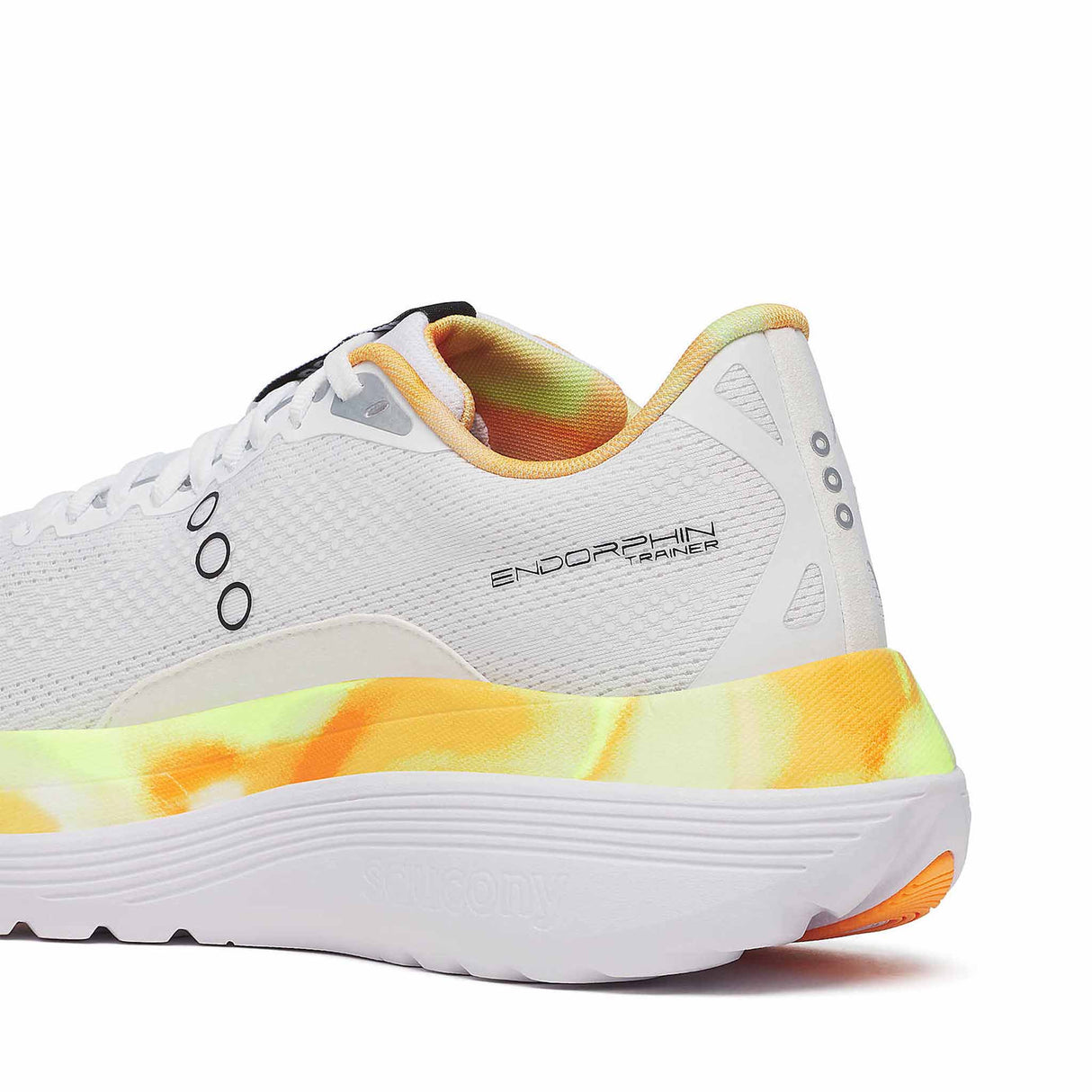 Saucony Endorphin Trainer Men Running Shoes - White / Black