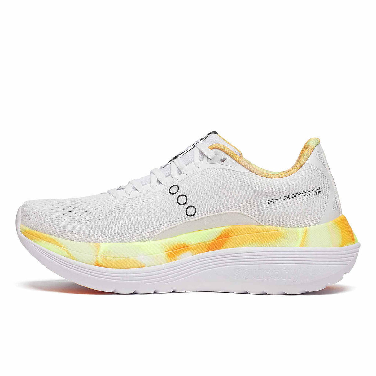 Saucony Endorphin Trainer Men Running Shoes - White / Black