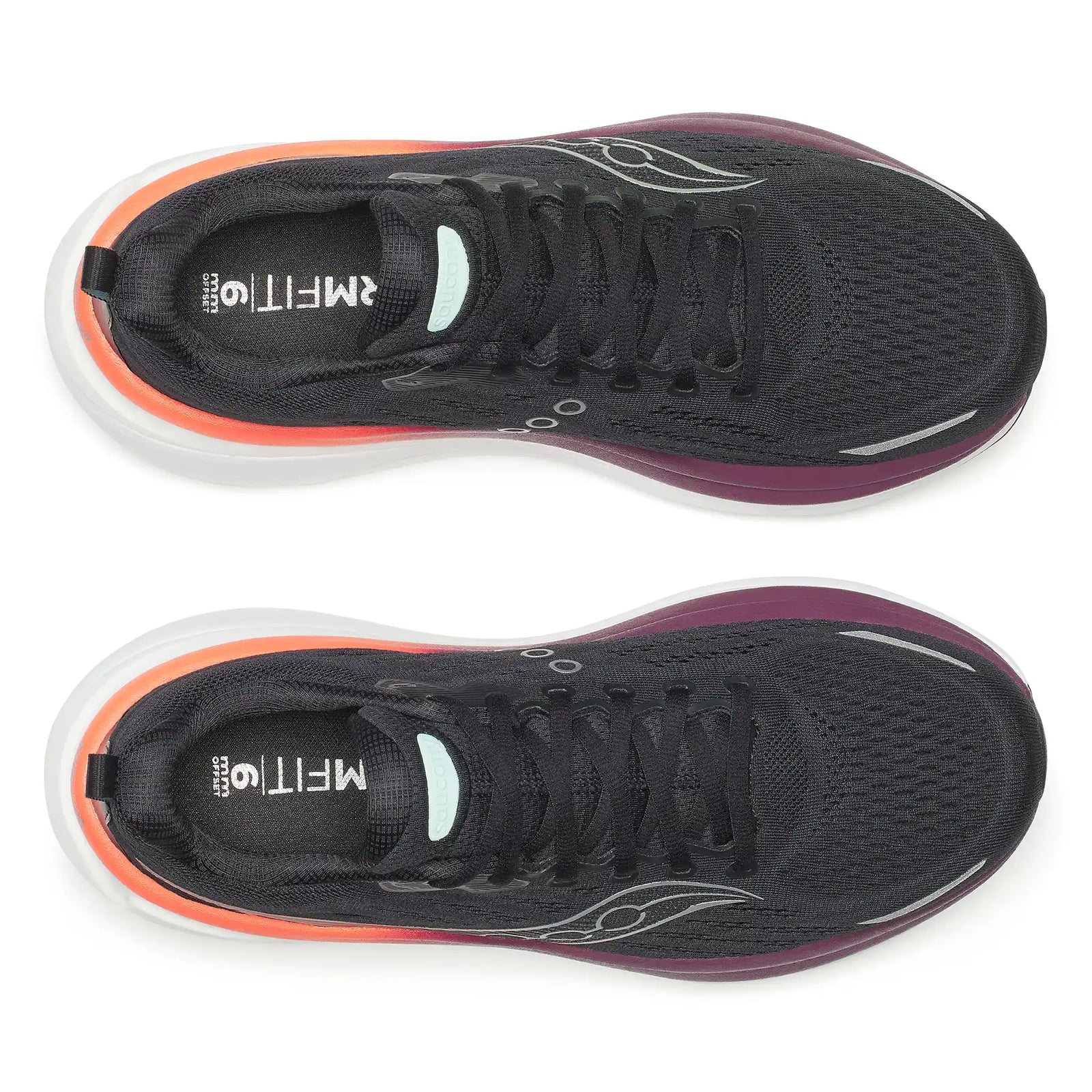 Saucony Hurricane 25 chaussures de course à pied homme - Black / Crimson
