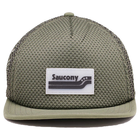 Saucony Outpace Mesh Trucker Hat casquette unisexe - climbing ivy