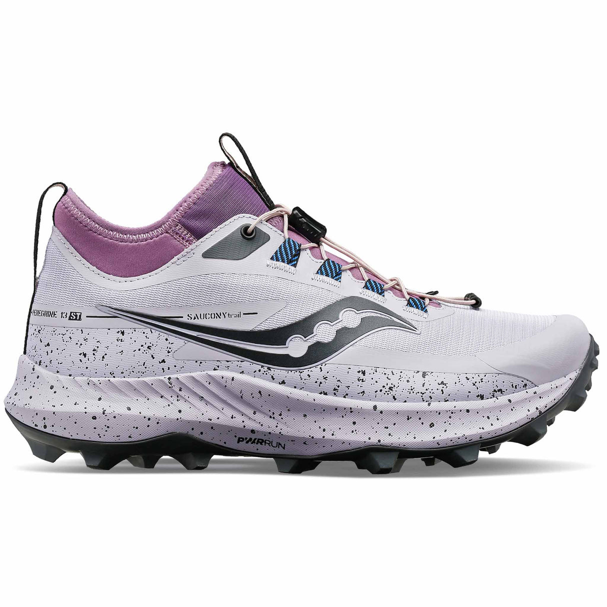 Saucony Peregrine 13 ST chaussures de course à pied trail femme - Mauve / Shadow