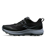 Saucony Peregrine 14 souliers de trail homme lateral-Black / Carbon