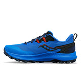 Saucony Peregrine 14 souliers de trail homme lateral-Cobalt / Black