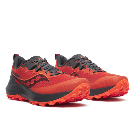 Saucony Peregrine 14 souliers de trail homme paire  - Spice / Shadow