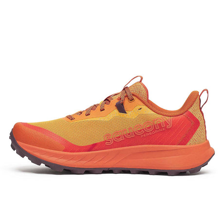Saucony Peregrine 15 souliers de course sur sentier homme lateral - Autumn / Amber