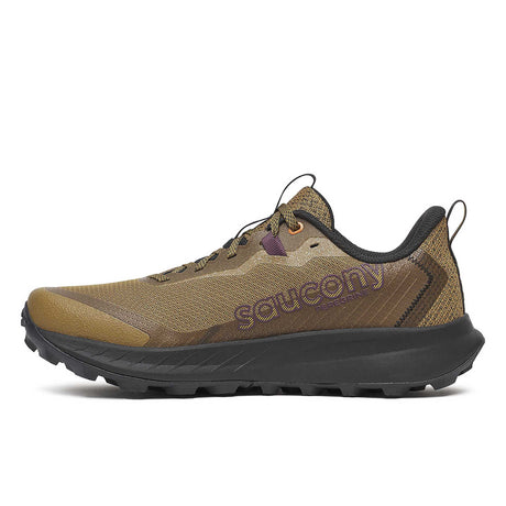 Saucony Peregrine 15 souliers de course sur sentier homme lateral - Kodiak / Black