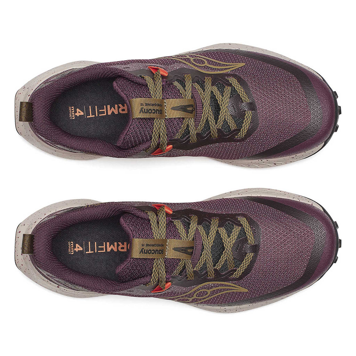 Saucony Peregrine 15 Women's Trail Running Shoes upper - Wine / Kodiak