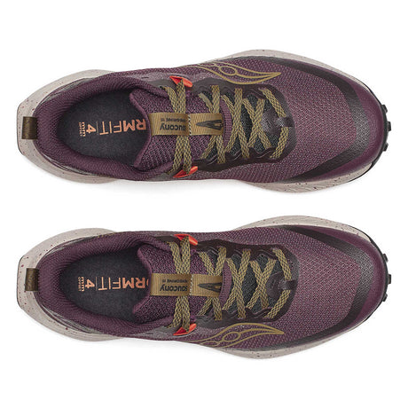 Saucony Peregrine 15 Women's Trail Running Shoes upper - Wine / Kodiak