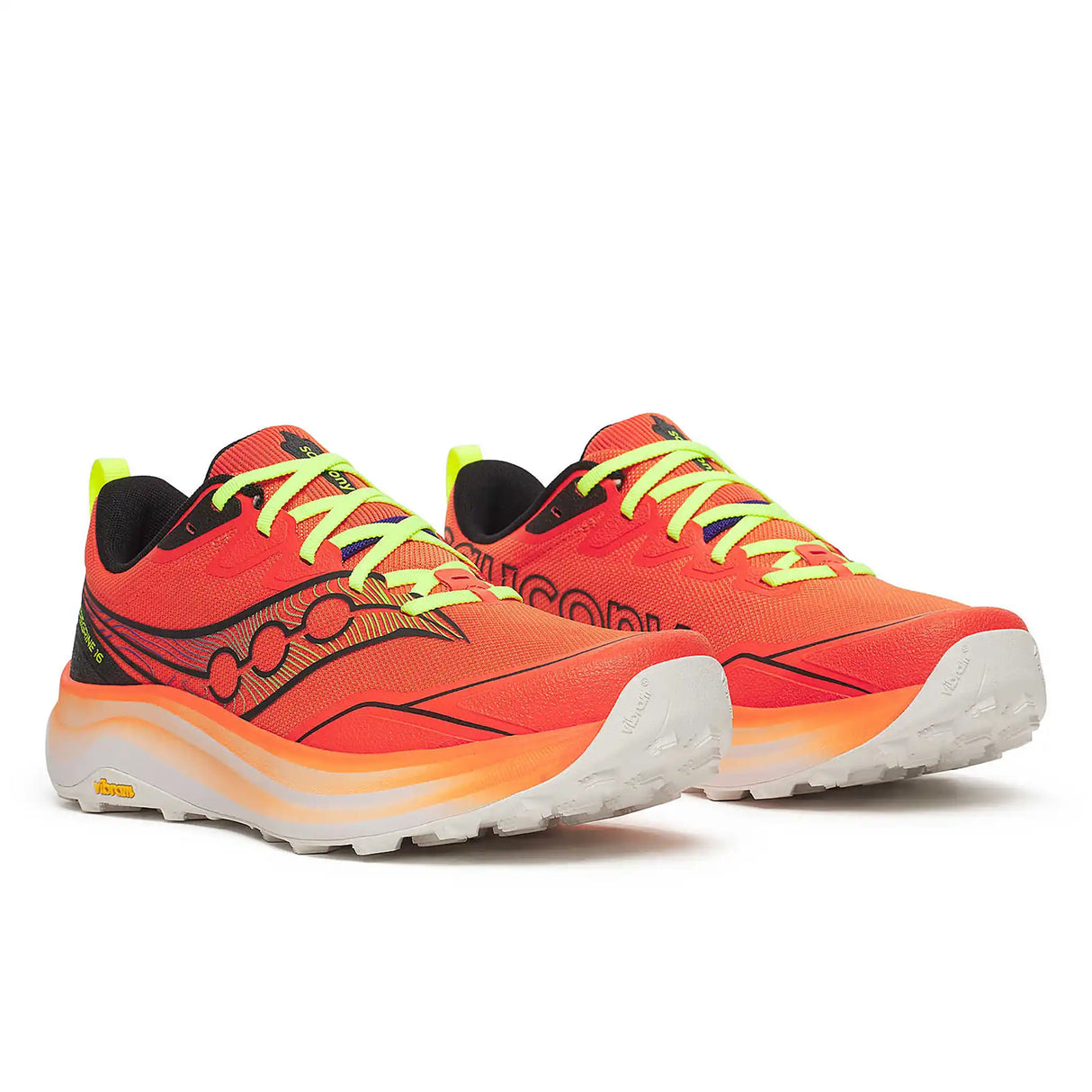 Saucony Peregrine 16 souliers de course sur sentier homme - Fire / Black