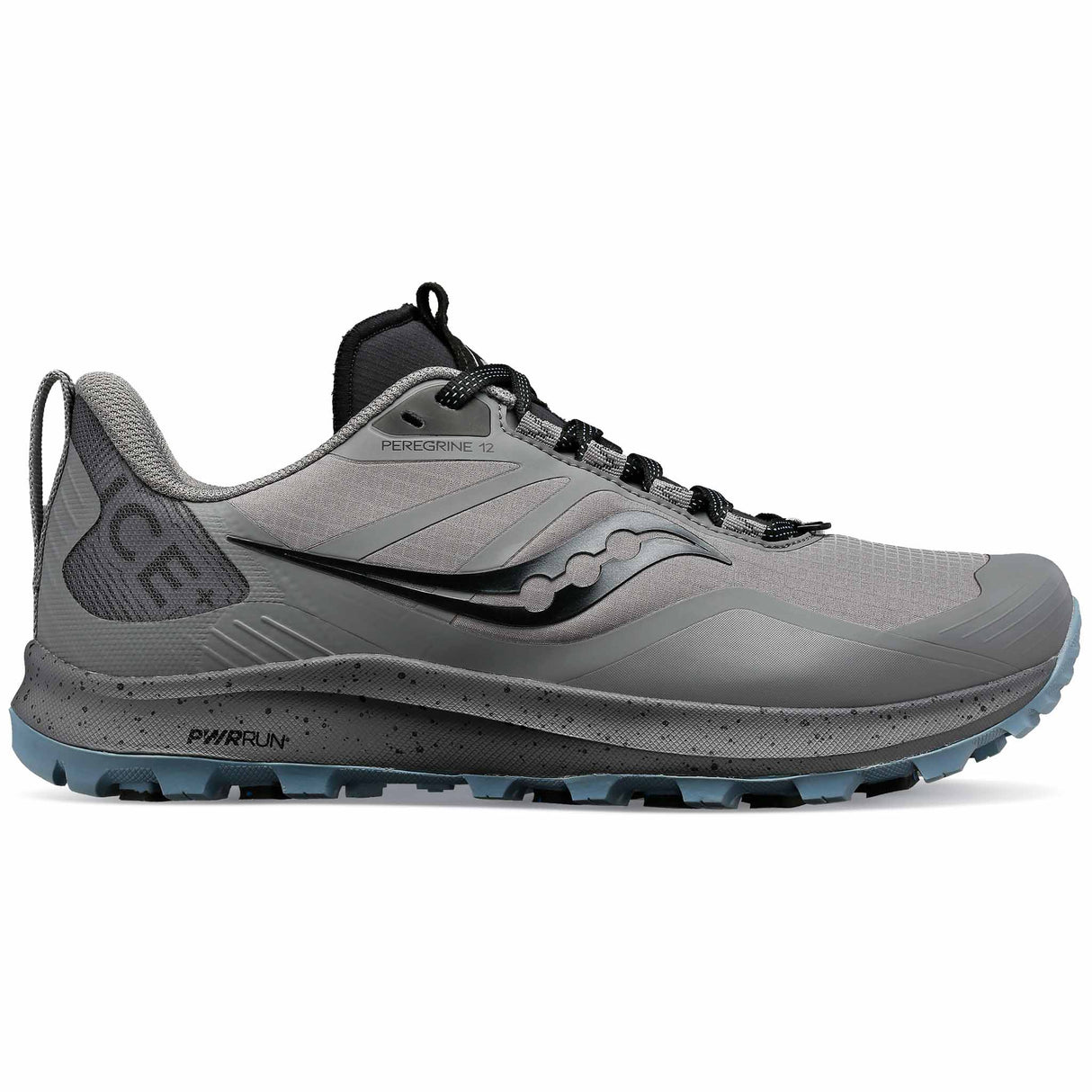 Saucony Peregrine ICE+ 3 chaussures de course a pied d'hiver trail femme - Gravel / Black