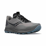 Saucony Peregrine ICE+ 3 chaussures de course a pied d'hiver trail femme - Gravel / Black