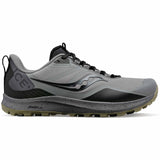 Saucony Peregrine ICE+ 3 chaussures de course a pied d'hiver trail homme - Gravel / Black