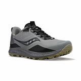 Saucony Peregrine ICE+ 3 chaussures de course a pied d'hiver trail homme - Gravel / Black