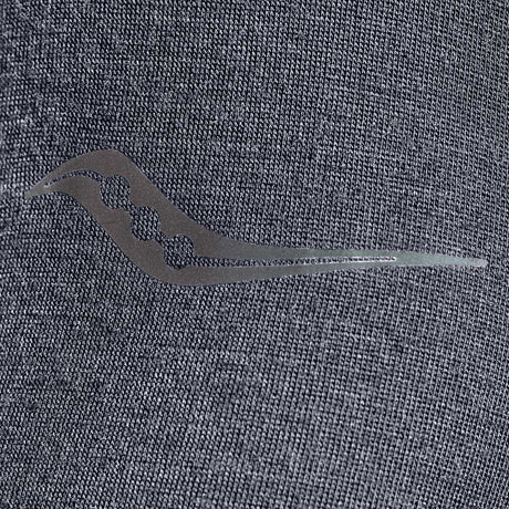 Saucony Peregrine Merino chandail manches longues homme logo details - murk heather