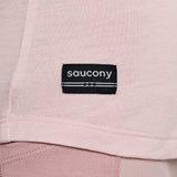 Saucony Peregrine Merino haut femme logo - smoke heather