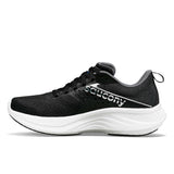 Saucony Ride 17 souliers de course homme lateral - Noir / Blanc