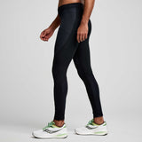 Saucony Runshield legging chaud de course à pied homme lateral- noir