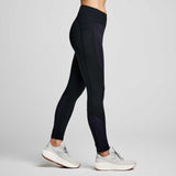 Saucony Runshield leggings d'hiver de course femme lateral droit- noir