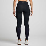 Saucony Runshield leggings d'hiver de course femme dos- noir