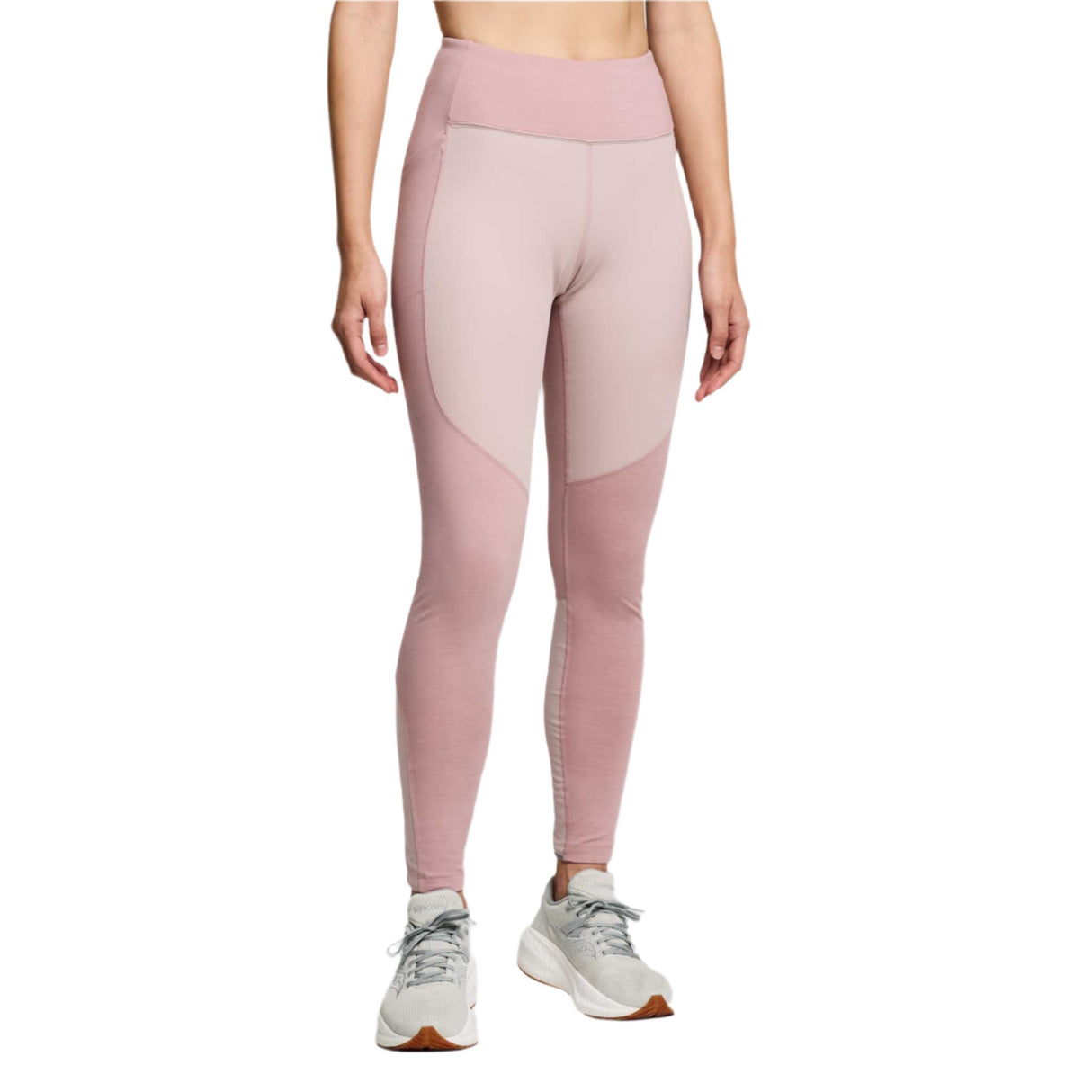 Saucony Runshield leggings d'hiver de course femme - smoke heather