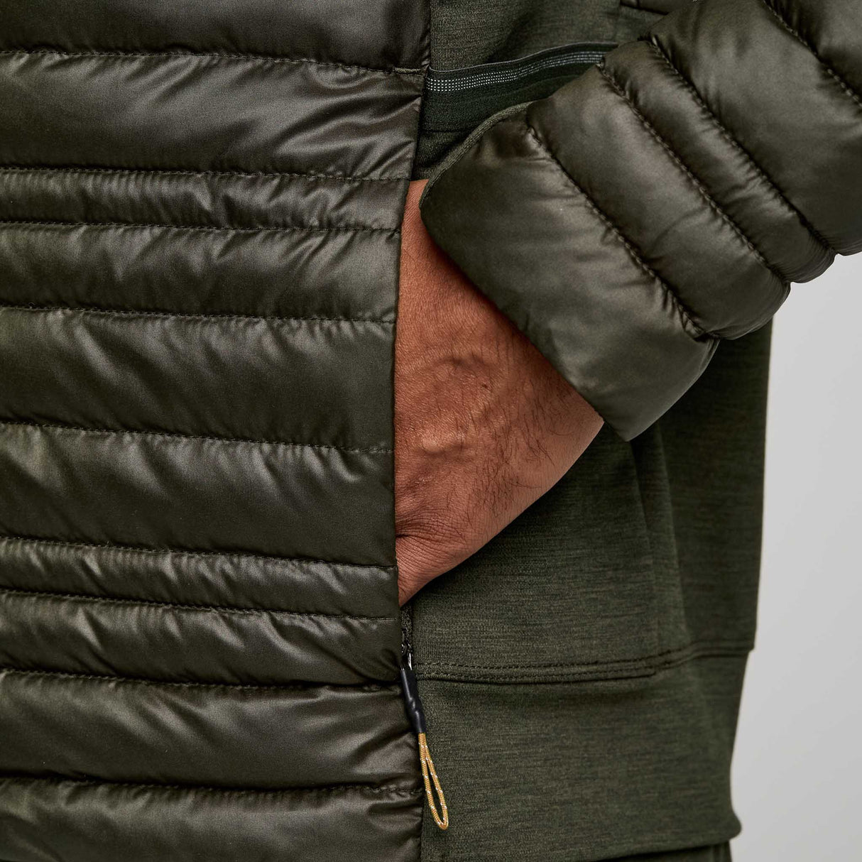 Saucony Solstice Oysterpuff manteau pour homme poche zip- umbra