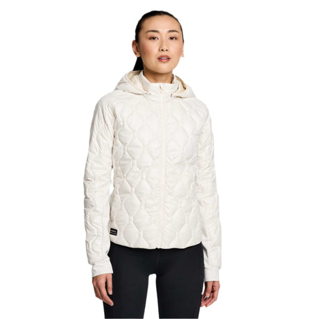 Saucony Solstice Oysterpuff manteau de course à pied femme - lin