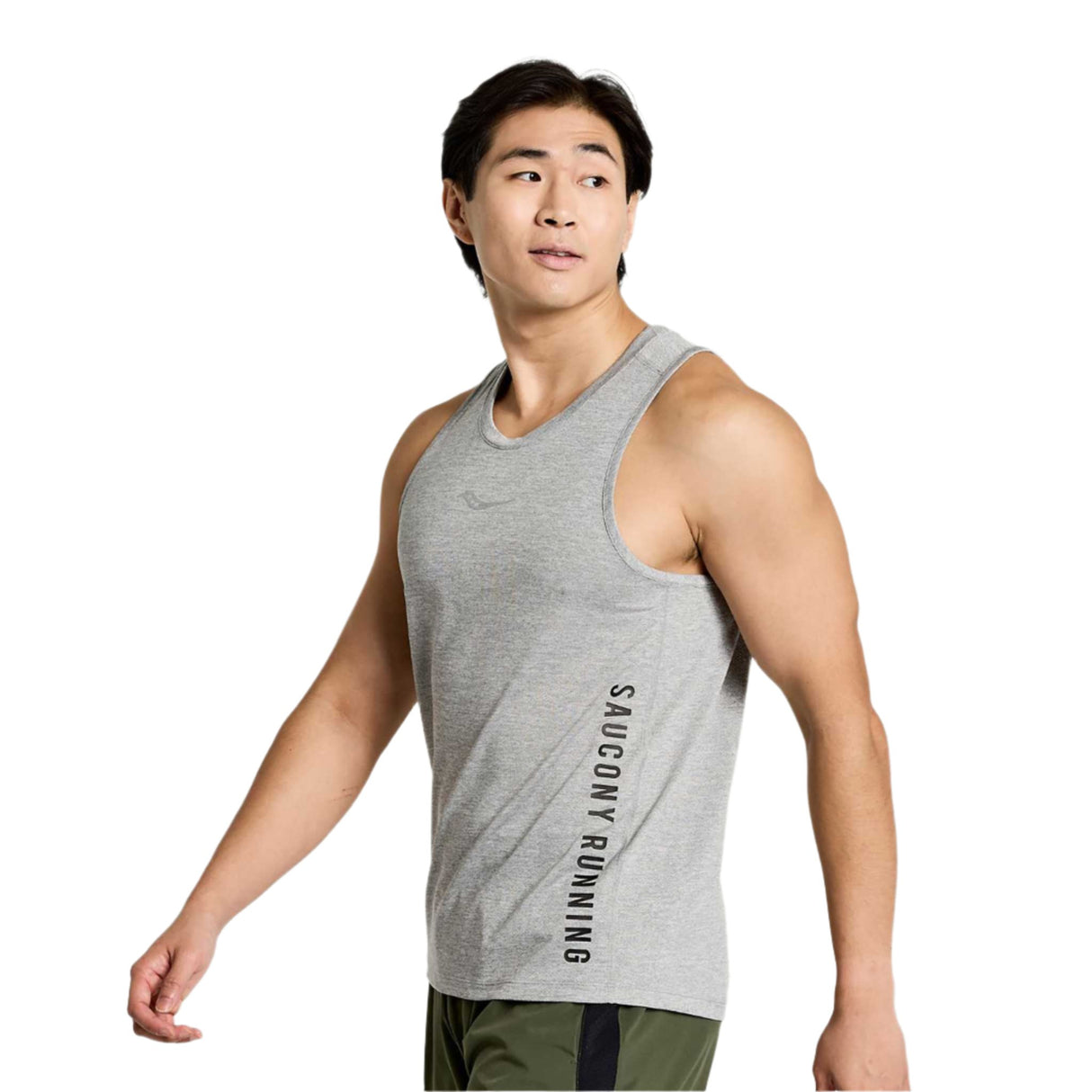 Saucony Stopwatch Graphic Singlet - gris