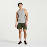 Saucony Stopwatch Graphic Singlet face - gris