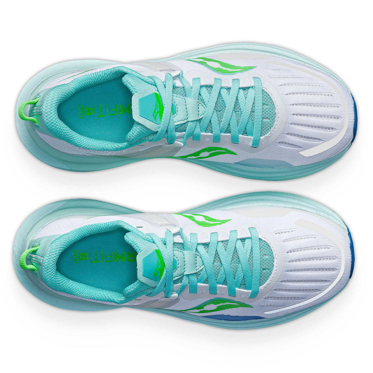 Saucony Tempus running femme empeigne- white/mint