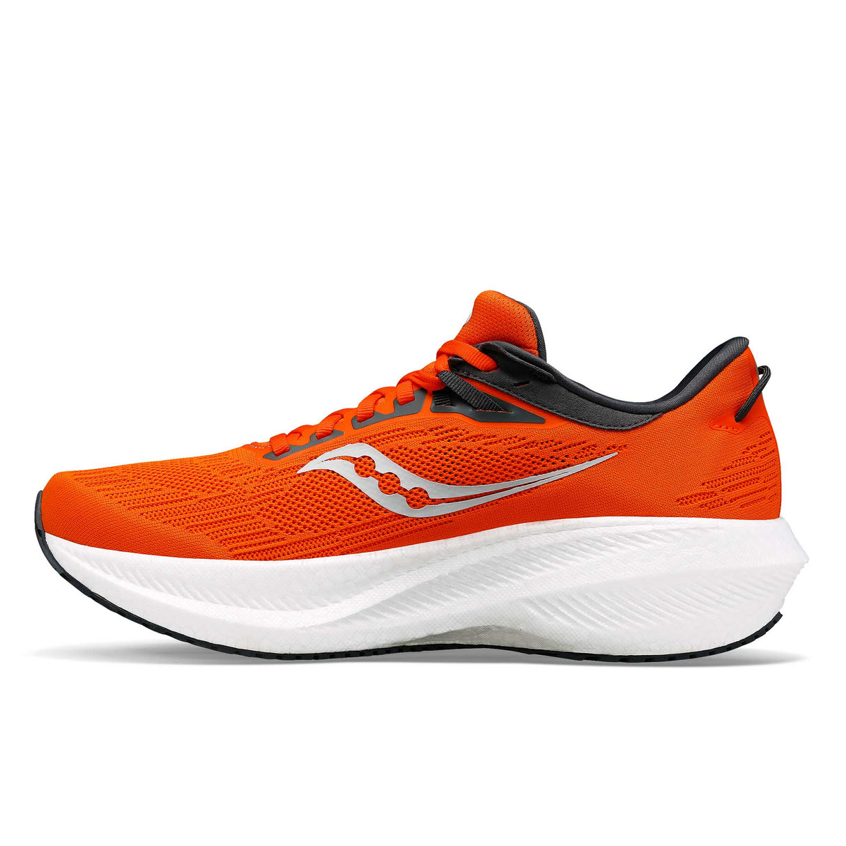 Saucony Triumph 21 chaussures de course à pied homme lateral - Pepper / Shadow