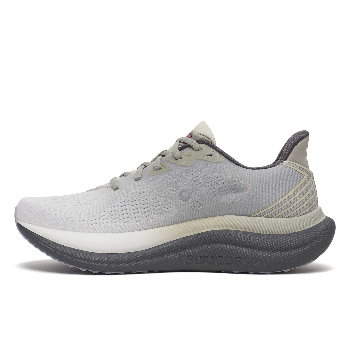 Saucony Triumph 23 souliers de course homme lateral - Grey / Shadow