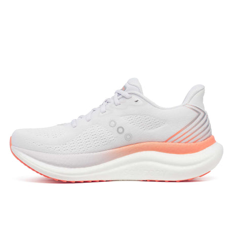 Saucony Triumph 23 souliers de course femme lateral - White / Wistful