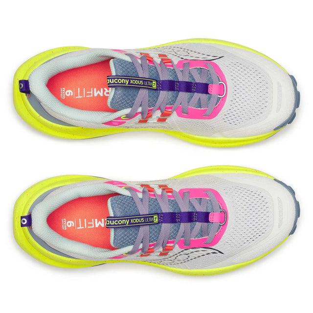 Saucony Saucony Xodus Ultra 4 chaussures de course à pied trail femme - White / Citron