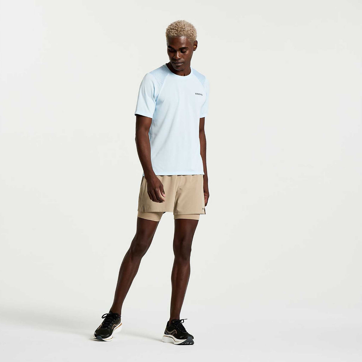 Saucony Saucony Elevate Short Sleeve t-shirt de course à pied homme