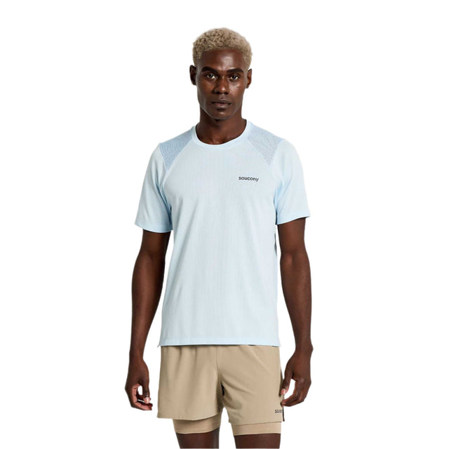 Saucony Saucony Elevate Short Sleeve t-shirt de course à pied homme