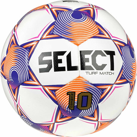 Select Numero 10 Turf Match Soccer Ball - White / Purple