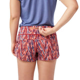 Smartwool Active shorts 3 po femme dos - Coral Reef Zigzag