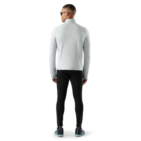 Smartwool Haut coupe-vent Active Fleece à demi-zip pour homme - Gris Tempête