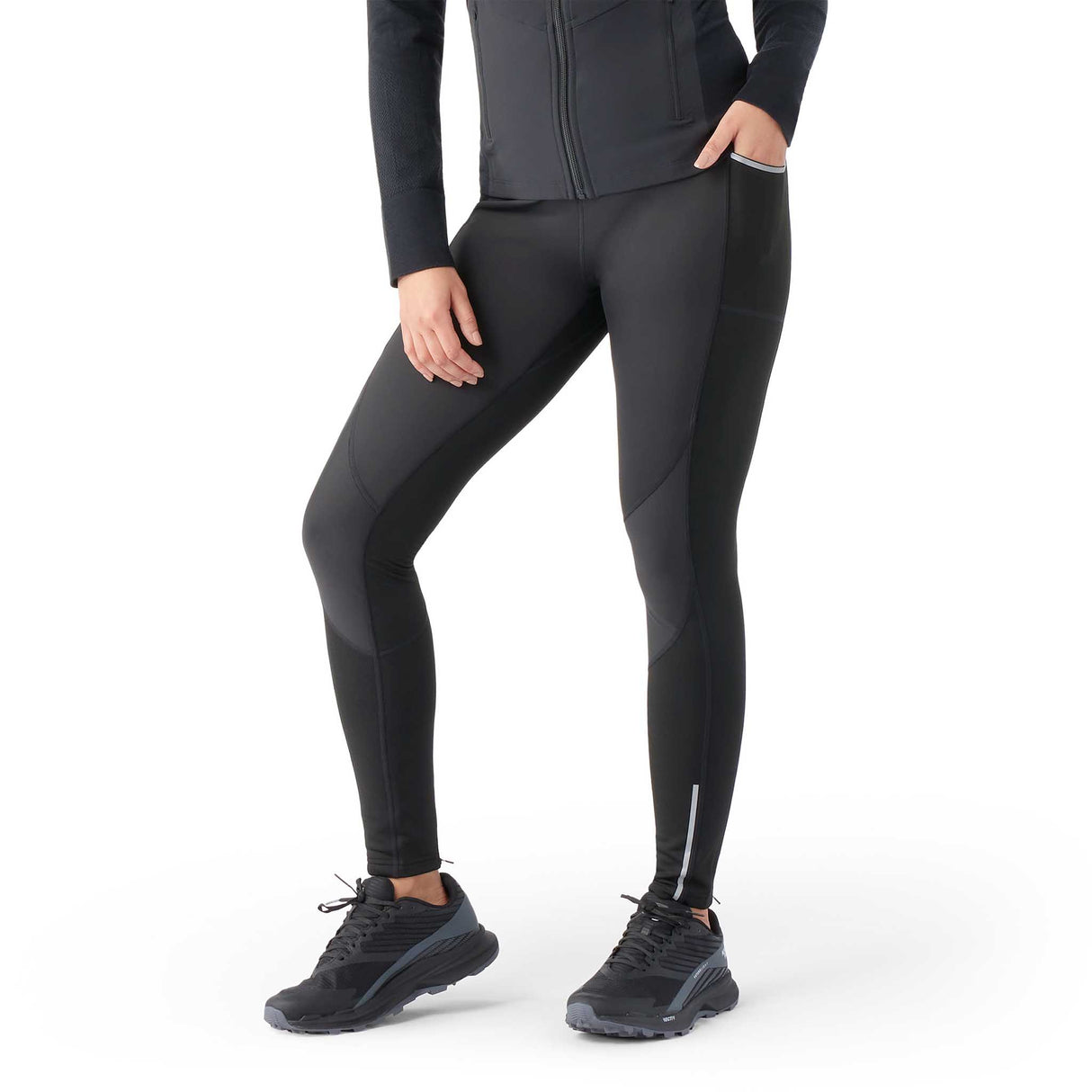 Smartwool Active Fleece Wind Tight pour femme - noir - face