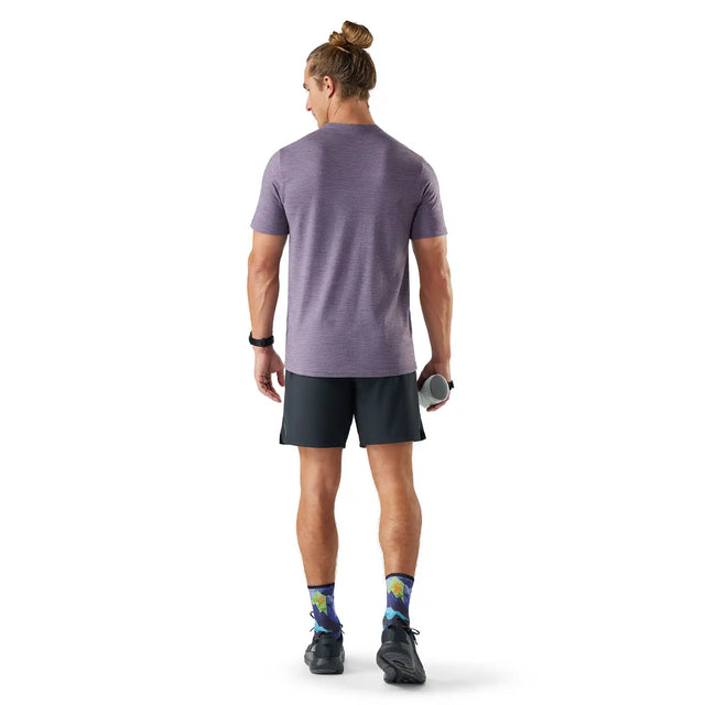 Smartwool T-shirt Active pour homme - Chiné violet tempête